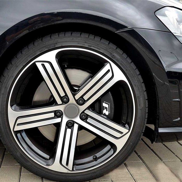 R line Стикери за Спирачни Апарати (6 бр.) – Бели | 3 Размера VW / Audi Style