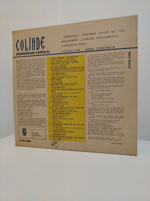 Vinil: Colinde(Romanian Carols), impecabil