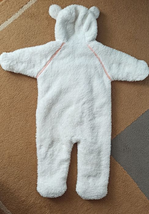 Combinezon bebe alb