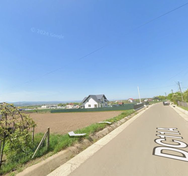 Vand teren intravilan Spataresti E85 2 intrari 5400 mp