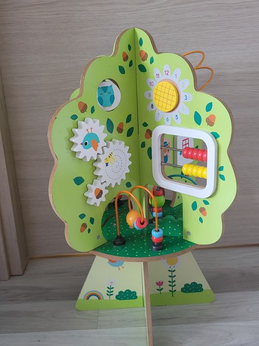 Copac activitati Montessori "My Wooden Activity Tree"