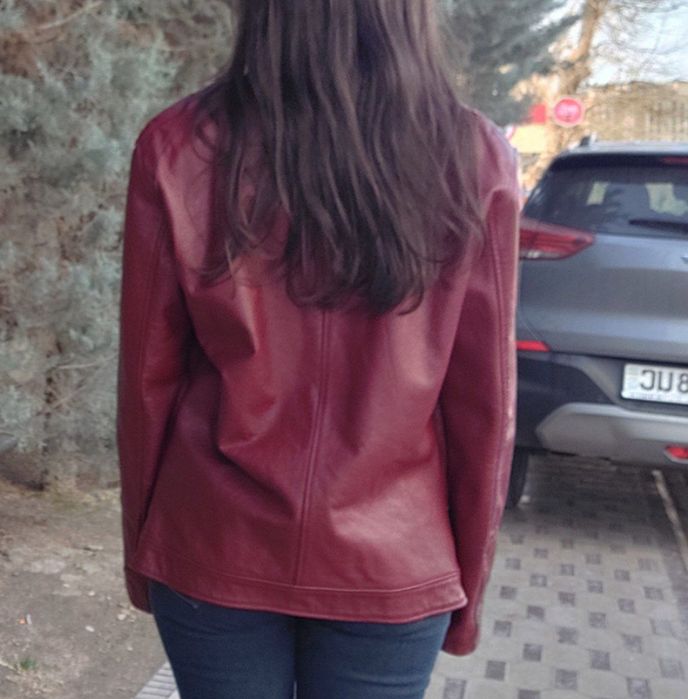 Кожана куртка kanishka