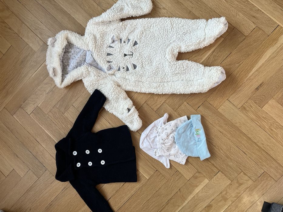 Бебе/бебешки лот дрехи зимни за момче, 0-3/ 3-6 месеца