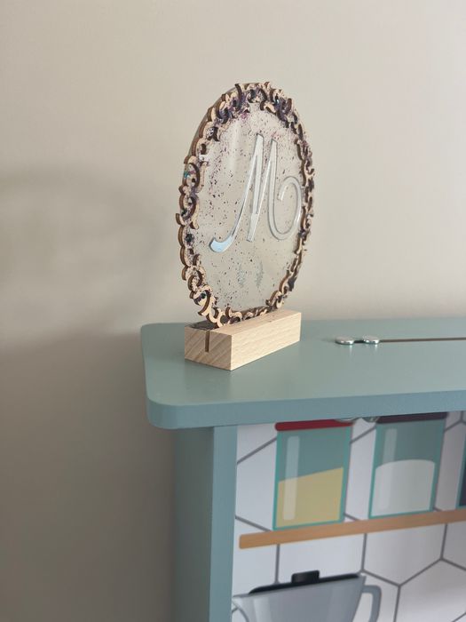 Рамка хамелеон с буква/име/надпис за всеки повод/Рожден ден/Криле