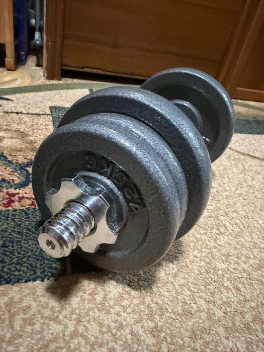 Гантели и штанга.