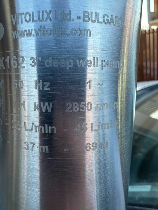 Сондажна помпа Vitolux 3SVX162 3''