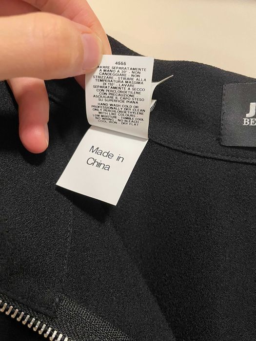 Fusta scurta neagra cu fermoar Jeremy Scott XS