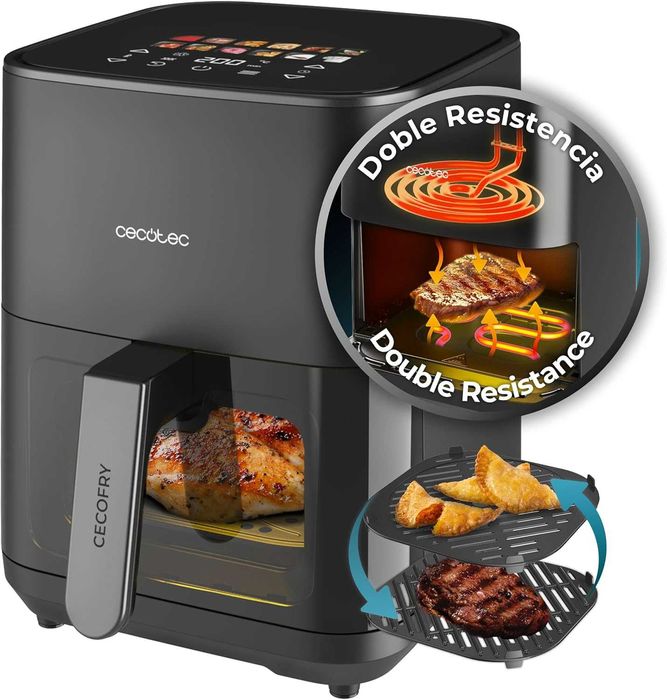 Фритюрник/Air fryer  с горещ въздух Cecotec - 4 л /грил/ 1900W