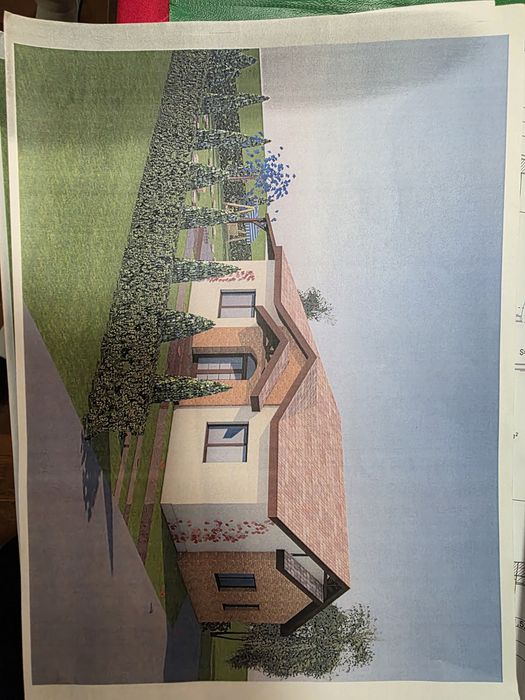 Vând teren cu proiect pentru casă