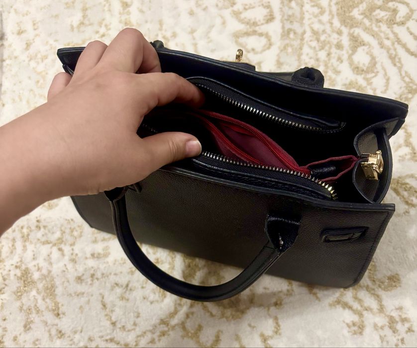 Сумка черная женская Hermes