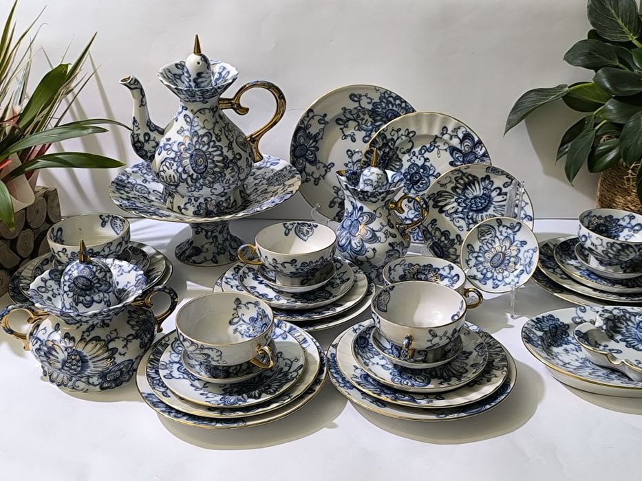 Руски порцелан ЛФЗ сервиз за чай