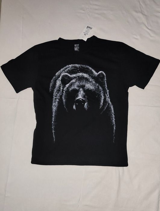 Футболка с принтом медведя
