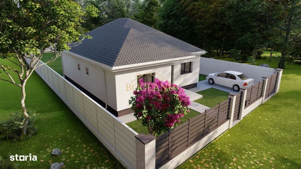 BG124-Teren cu Aut.Constr Proiect Casa parter 614 mp