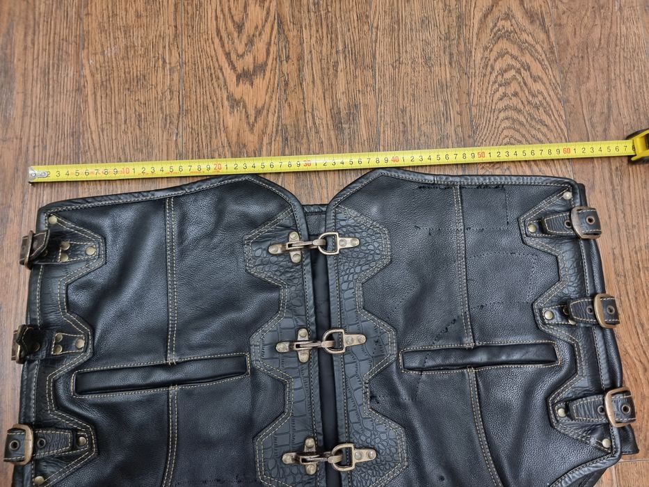 Vesta moto piele bovina