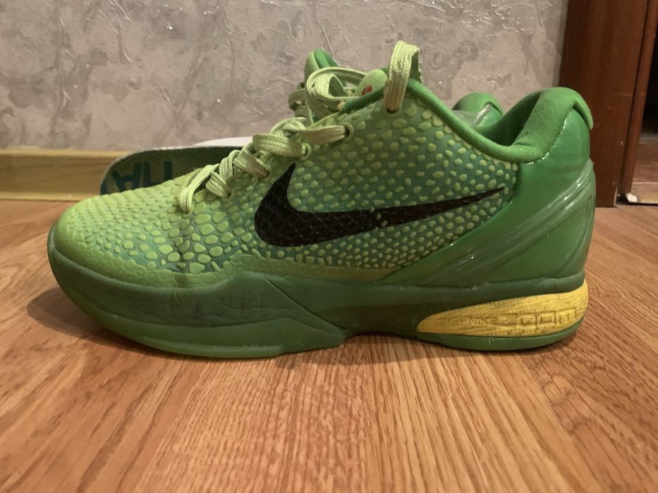 кросовки kobe 6 гринч 38 размер оригинал