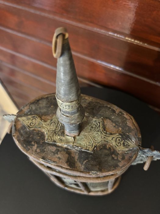 Голяма Османска барутница,паласка-19-ти век,сачан,36 см