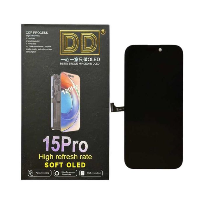 DD Soft OLED дисплей за iPhone 15 / 15 Plus / 15 Pro / 15 Pro Max
