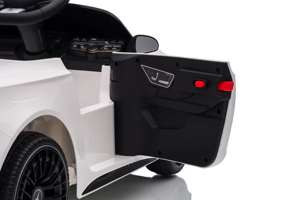 Mercedes amg cle 53 12v – детска акумулаторна кола, бяла, eva гуми