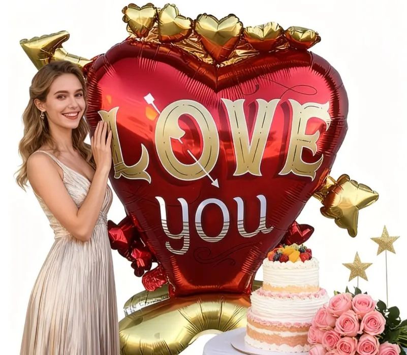 Воздушный шар в форме сердца