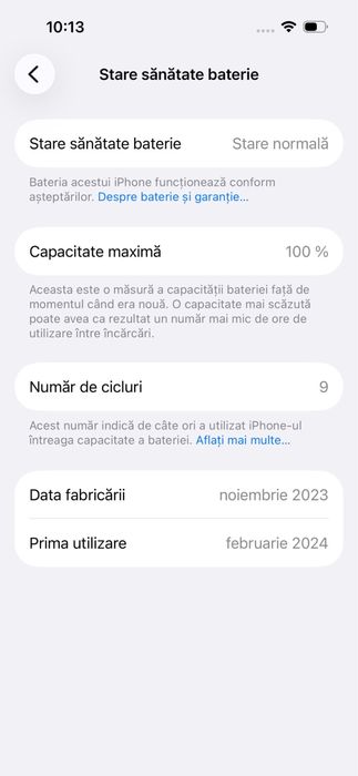 iPhone 15 Pro 1TB Natural Titanium – NOU, 100% Baterie (9 Cicluri)