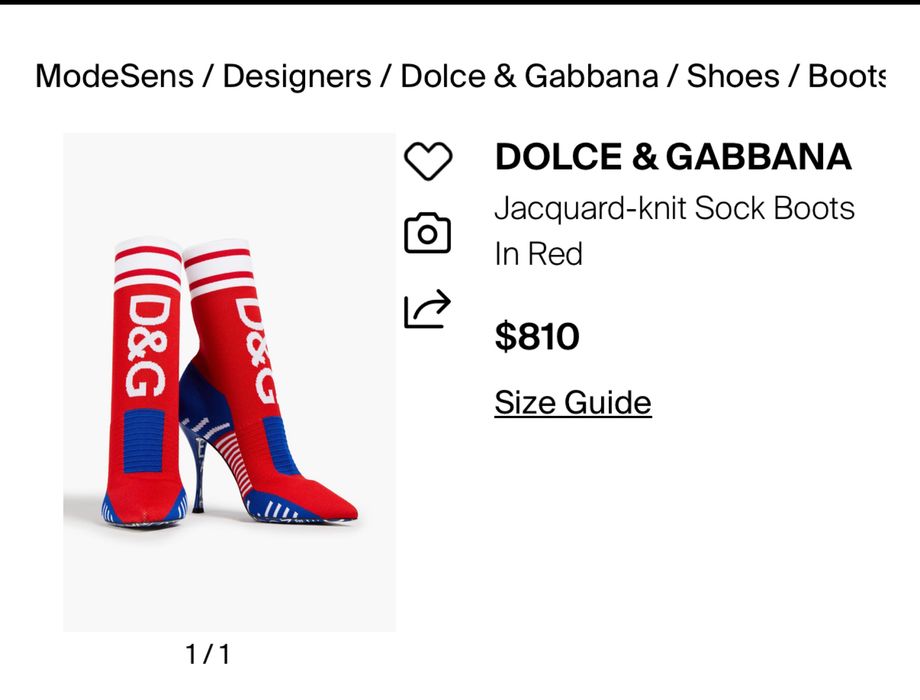 Оригинални дамски обувки на ток DOLCE & GABBANA 8L085 Rosso