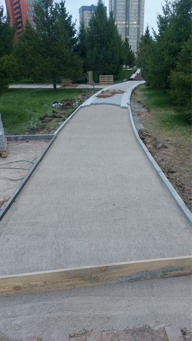 Укладка тротуарной плитки