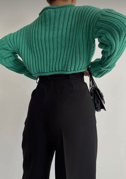 Черен дамски панталон