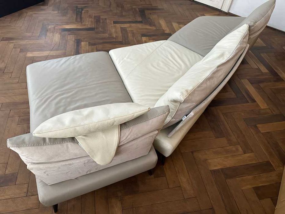 Canapea modulara din piele naturala  -Calia Italia Prive-