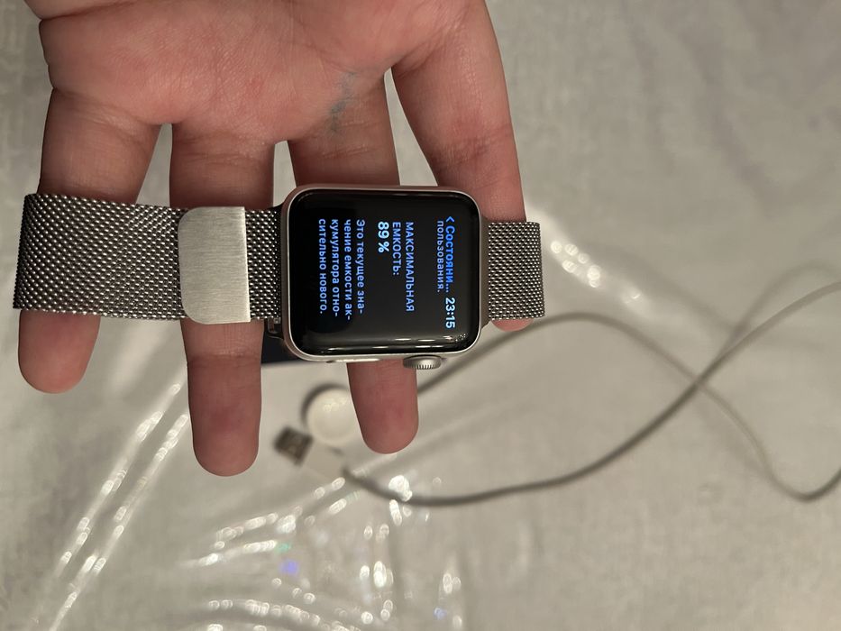 Apple watch series 3,38mm алюминий