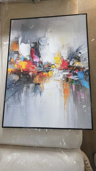 Tablou abstract, poster inramat, 50x70 cm