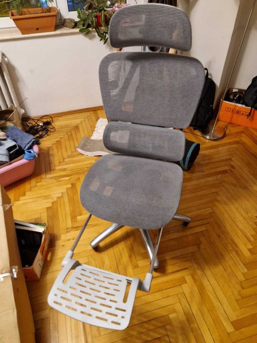 Scaun ergonomic, cotiere 3D, suport picioare, roti silicon, Full Mesh