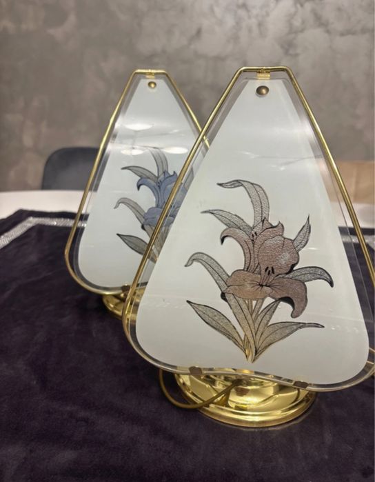 Veioze din sticla pictata