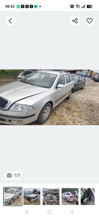 Piese motor far stânga ușa pompa tandem ecu aeroterma stop jante radiatoare egr clapeta injectoare kit ambreaj cu volanta Skoda Octavia 2 1.9tdi bls