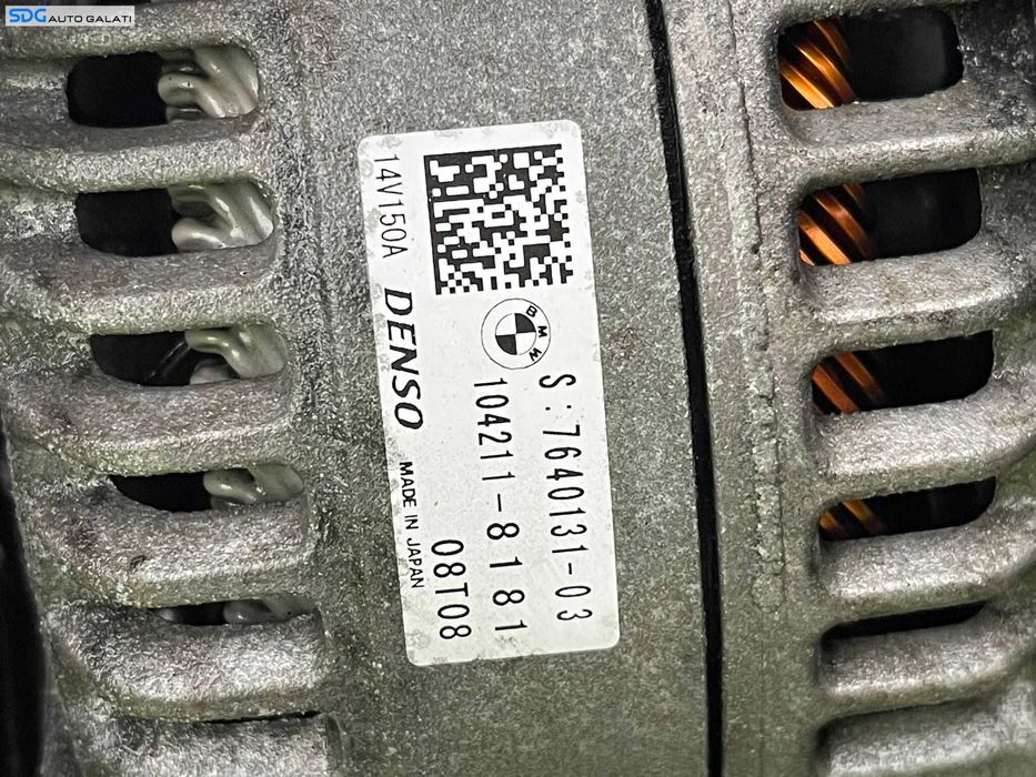 Alternator 150A BMW Seria 3 GT F34 318 320 325 2.0 D 2013 - 2016 Cod 7640131 764013103 104211-8181 [AV2437]
