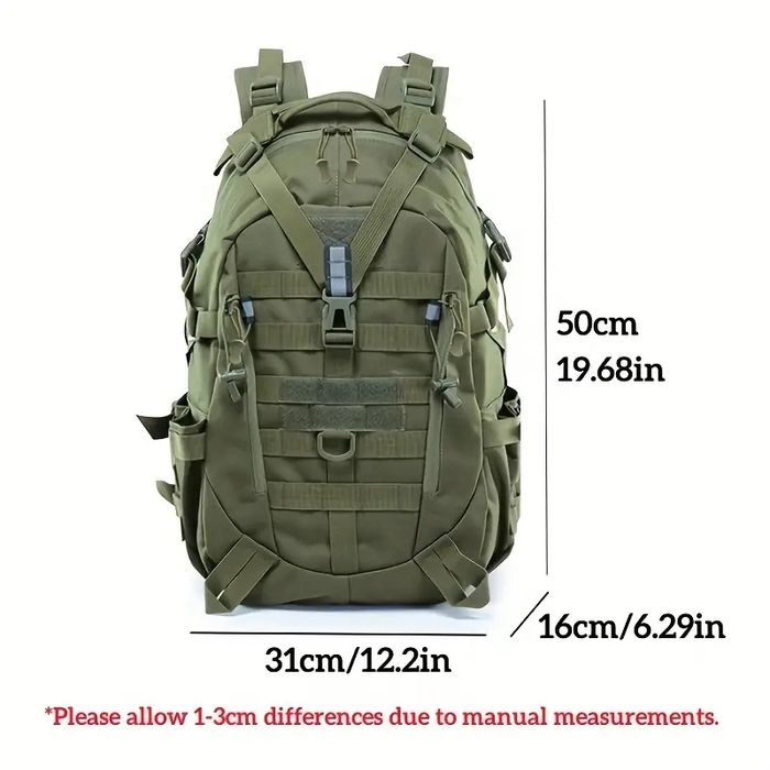 тактическа раница+светлоотразител Military 40L Molle водоустойчива