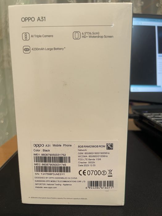 Продам смартфон OPPO A31