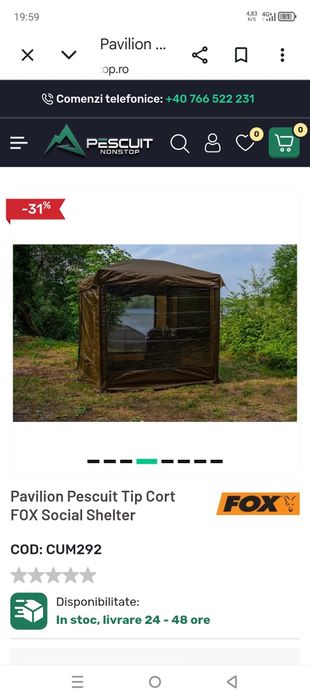 Cort pescuit Fox Social Shelter