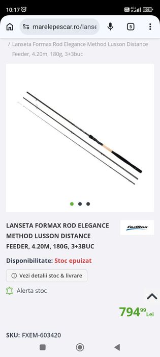 Vand lanseta feeder formax lusson
