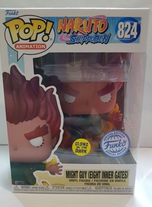 Funko pop Naruto,  Might Guy Glow in the Dark
