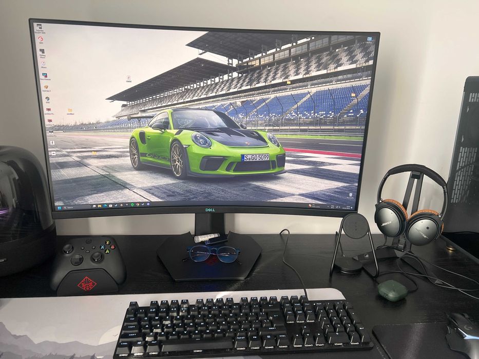 Monitor LED DELL Gaming S3222DGM 165hz Curbat 31.5 inch QHD