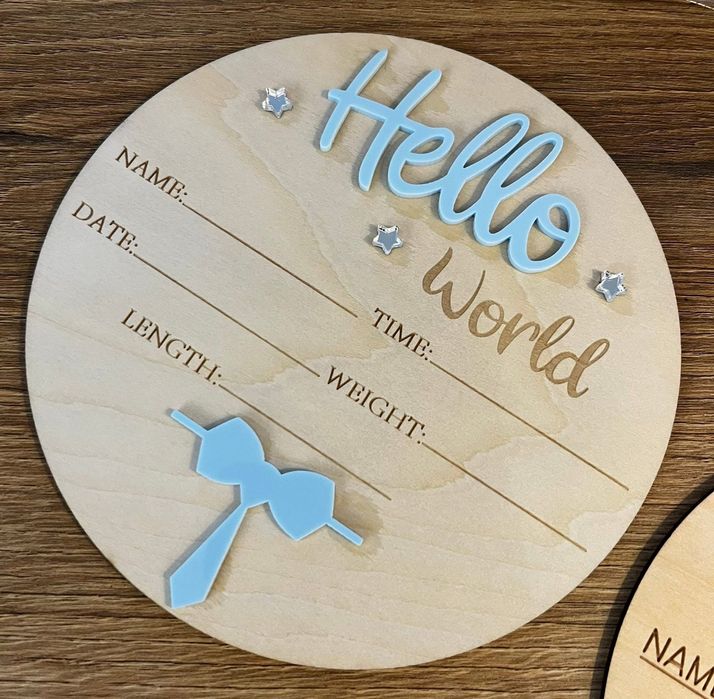 Дървени плакети и месечинки