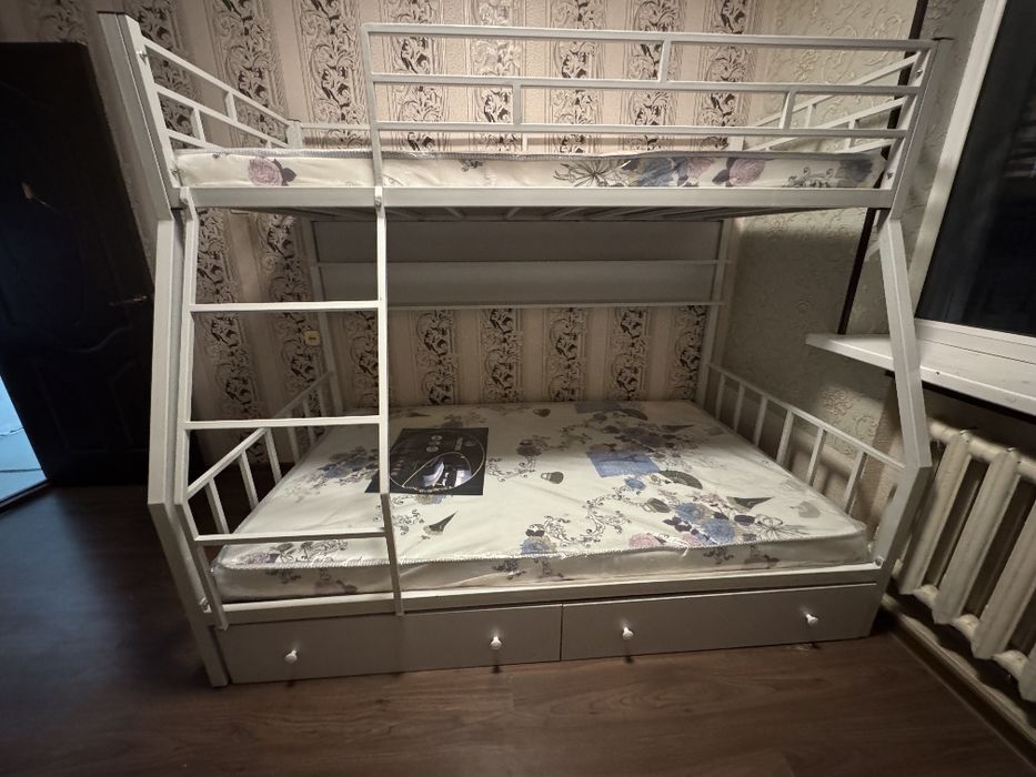 АКЦИЯ. Металлическая двухэтажный кровать (медведь)