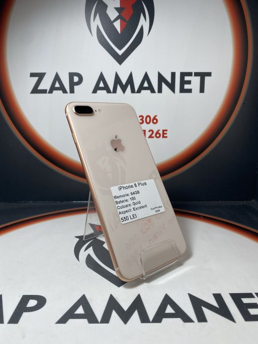 ZAP AMANET Vitan - iPhone 8 Plus - 64GB - Gold - 100% baterie