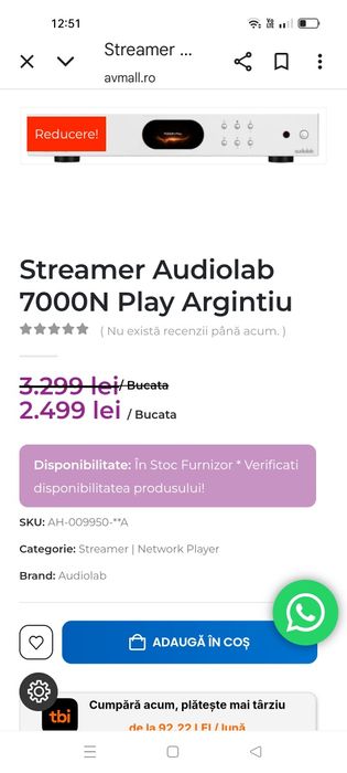 Audiolab 7000 N Play, streamer, network player, ca nou!