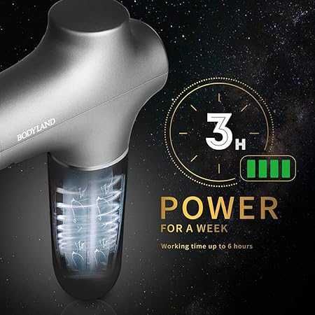 Професионален пистолет за мускулен масаж BodyLand Дълбокотъканен Тих