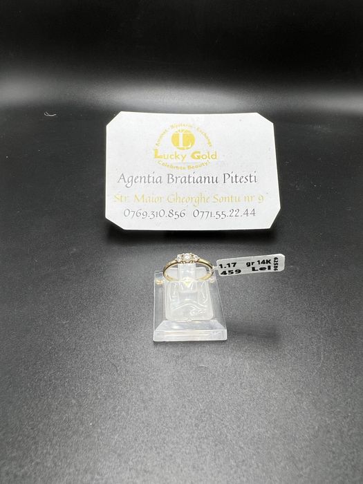 Inel aur 14k 1,18 gr marimea 8/48 cod 23028