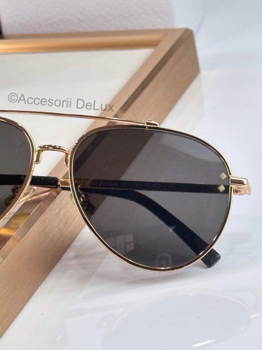 Ochelari de Soare Christian Dior CD Diamond A1U  F2A0 Aviator signature Noi Full Box [Verificare Colet] Gold