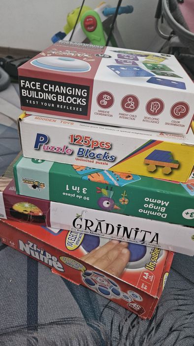 Vând pachet de 5 jocuri educative și distractive pentru copii peste