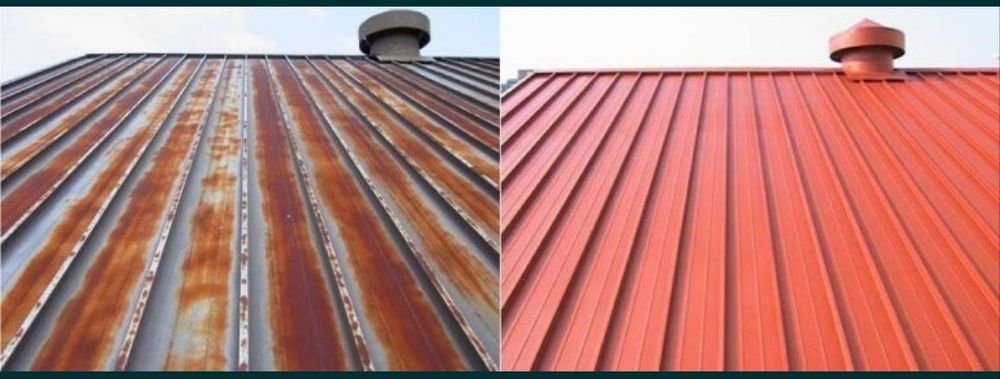 Покраска крыши и заборов