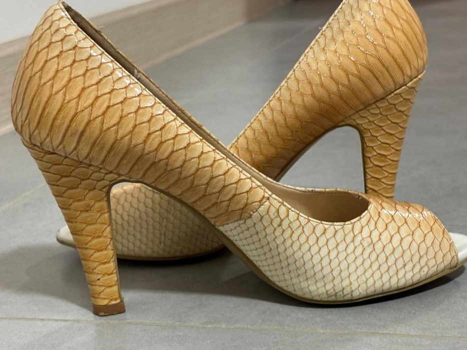 Туфли летние, с открытым носом